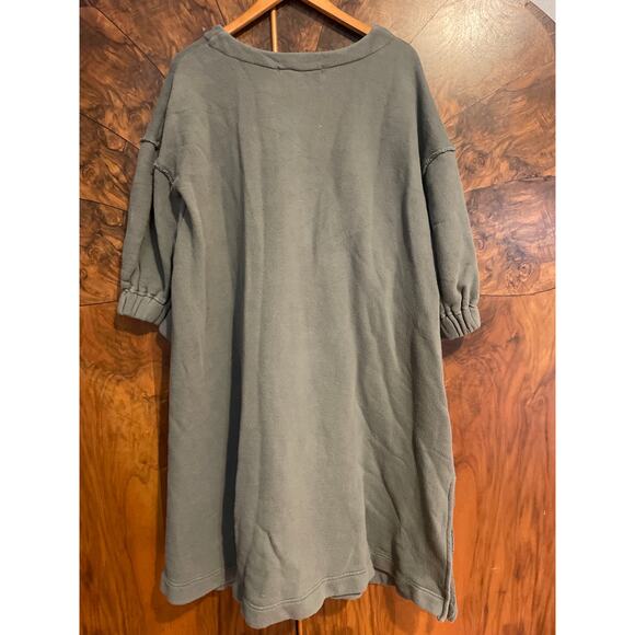 FP BEACH (free people) Coastline Cozy Midi Dress Slouchy Oversized Size M Pocket - Picture 6 of 8